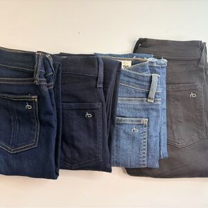 rag & bone Women's High Rise Skinny Ankle Denim Jeans